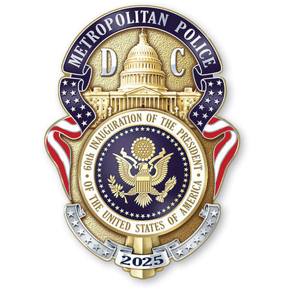 D.C. Metropolitan Police Department 60th Presidential Inauguration Badge, Coin, & Pin Set