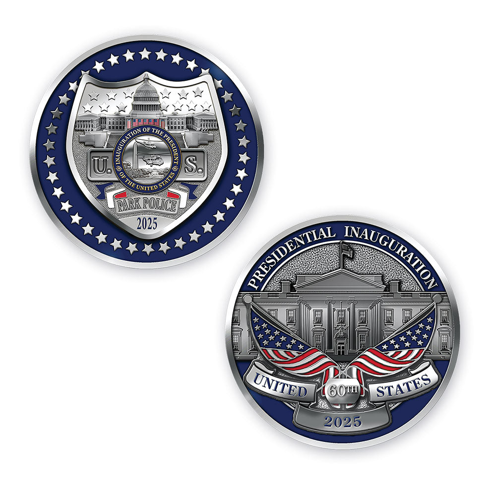 United States Park Police 2025 Inauguration Badge and Challenge Coin Set