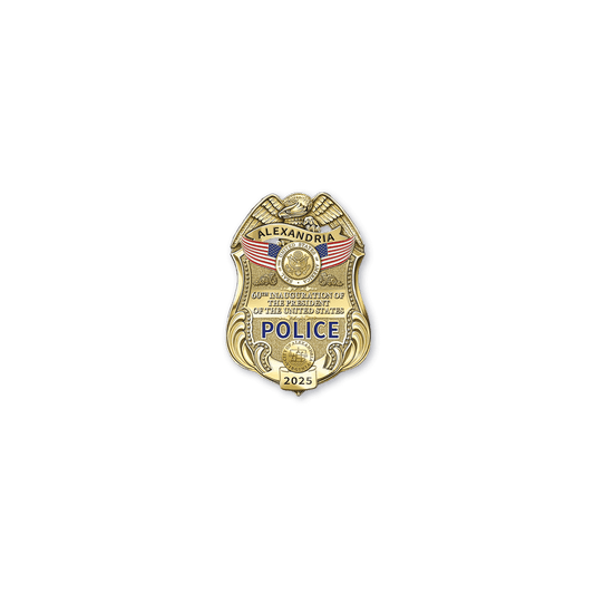 Alexandria Police Department 2025 Inaugural Mini Badge Lapel Pin